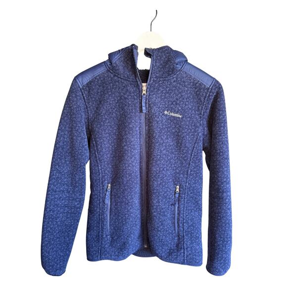 Columbia Sportswear Fast Trek II Full-Zip Fleece Jacket Women's Size Medium Navy - Picture 1 of 6